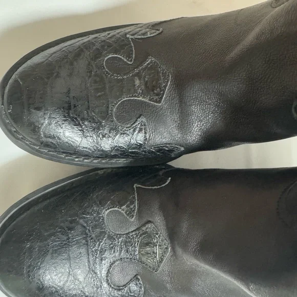 Women’s Cowboy Boots with Textured Leather and design made in Italy - Picture 4 of 12